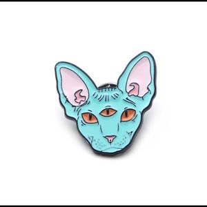 Jewelry - Green Sphinx cat fashion enamel pin Jewelry - Green Sphinx cat fashion enamel pin